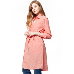 Mamaway Chambray Maternity & Nursing Shirt Dress (Pink)