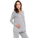 Mamaway Mickey Dotty Maternity & Nursing Pajamas / Sleepwear Set (Grey)