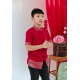 KiwiPadi CNY Short Sleeve Tunic Matching With Cloud Jacquard For Babies AND Boys