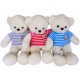 Maylee Big Plush Teddy Bear with Shirt Blue (M) 60cm