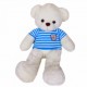 Maylee Big Plush Teddy Bear with Shirt Blue (M) 60cm