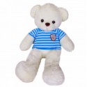 Maylee Big Plush Teddy Bear with Shirt Blue (M) 60cm