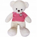Maylee Big Plush Teddy Bear with Shirt Red (M) 60cm