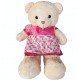 Maylee Big Plush Teddy Bear with Skirt Dark Pink 100cm