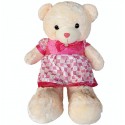 Maylee Big Plush Teddy Bear with Skirt Dark Pink (L) 100cm
