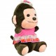 Maylee Cute Plush Monkey with Skirt 18cm (Pink)