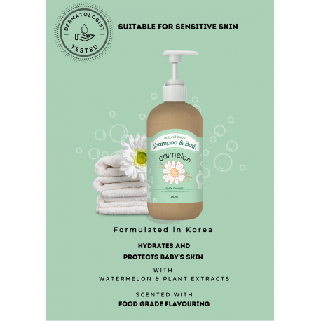 calmelon Natural Baby Shampoo & Bath (280ml)