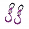 Puku Safety Hook Purple/Black Twin Pack 