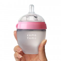 Comotomo Natural Feel Baby Bottle 150ml (Pink)