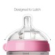 Comotomo Natural Feel Anti-Bacterial Heat Resistance Silicon Baby Bottle 250ml (Pink)