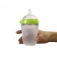 Comotomo Natural Feel Anti-Bacterial Heat Resistance Silicon Baby Bottle 150ml+250ml (Green)