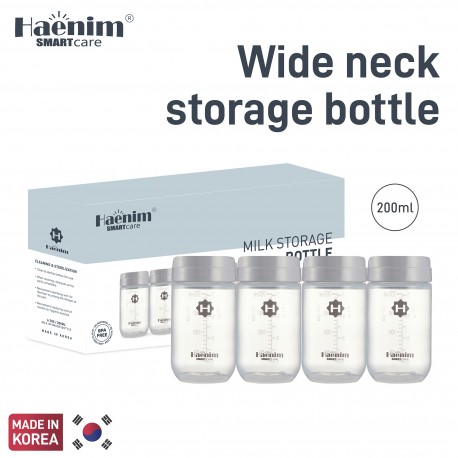 Haenim Wide Neck Storage Bottle 7oz (4pcs)