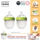 Comotomo Natural Feel Anti-Bacterial Heat Resistance Silicon Baby Bottle 150ml Green Set