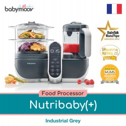 Babymoov Nutribaby (+) Baby Food Processor - INDUSTRIAL GREY
