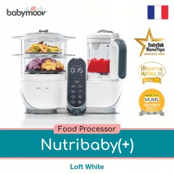 Babymoov Nutribaby (+) Baby Food Processor - Loft White