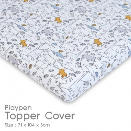 Comfy Living Playpen Topper Cover / Playpen Topper Fitted Sheet (71 x 104 x 3cm)