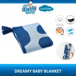 Comfy Baby Dreamy Organic Baby Blanket - 100 x 120cm