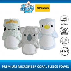 Bueno Premium Microfiber Coral Fleece Towel