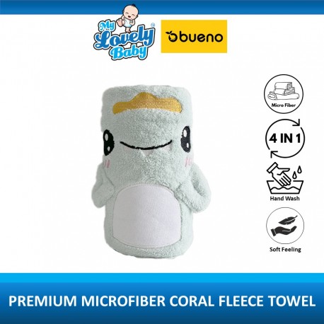 Bueno Premium Microfiber Coral Fleece Towel