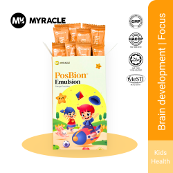 PosBion Emulsion (Orange) for Kids Brain Development 10 sachet
