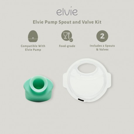 Elvie Pump Spout and Valve Kit (2 Packs) | Elvie Breast Pump Accessories