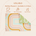 Lollibly Holiday Playmat 2 Sizes Available, Dual-Sided & Modern Play Mat