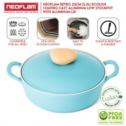 Neoflam Retro Demer Die Cast Stockpot with Lid