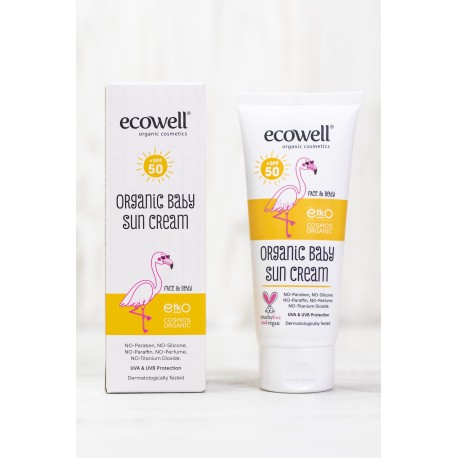 Ecowell Organic Baby Sun Cream 100ml +SPF 50