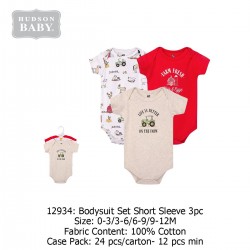 Hudson Baby Hanging Bodysuit Baby Romper (Piggy) 12934