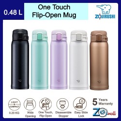 Zojirushi 480ml S/S One-Touch Open Mug (SM-SR-48E)