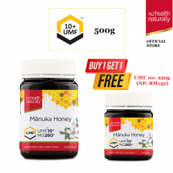 [BUY 1 FREE 1] NZ Health Naturally UMF 10+ 500g Manuka Honey (BEST BEFORE 23.02.2029) [HALAL] FOC 250g