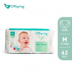 Offspring Fashion Tape Diapers - M (42 Pcs)