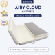 Zee Cloud® Airy Cloud Foldable Design Mattress (96cm x 64cm x 4cm)
