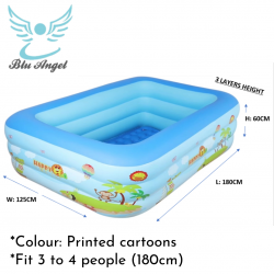 INFLATABLE POOL 180CM + ELECTRIC PUMP