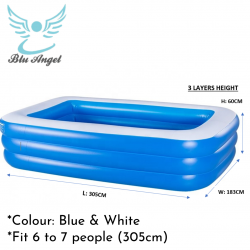 INFLATABLE POOL 305CM + ELECTRIC PUMP