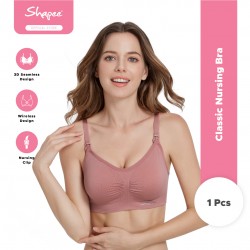 Classic Nursing Bra (Rose) - Comfort nursing bra, Daily wear, removeable cup, wireless