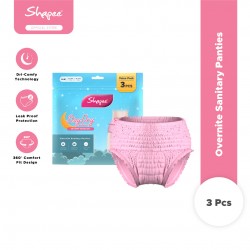 Overnite Sanitary Pants (3pcs) - Heavy flow Period & Postpartum, 2-in-1 Overnight panties, postpartum panty