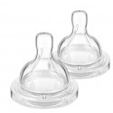 Philips Avent Classic Silicone Teats Thick feed (6M+) - 2pcs/pack
