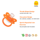 Piyo Piyo Thumb Shape Pacifier (Orange)
