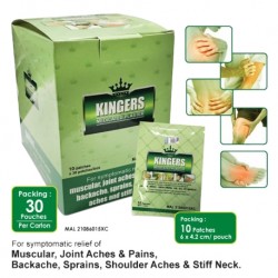 Kingers Medicated Plaster (1 Box/30 pouches)
