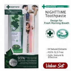 Dentiste Plus White Nighttime Toothpaste 100ml value Set