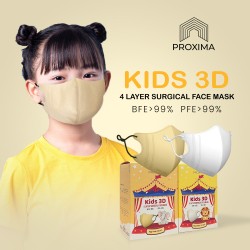 Proxima 3D Kids Surgical Face Mask (Egg White)