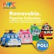 FAFC 4-in-1 Robocar Poli Figurine Kids Toothbrush Gift Set