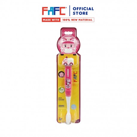 FAFC Robocar Poli Figurine Kids Toothbrush (Amber)
