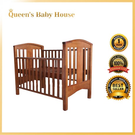 light wood baby crib