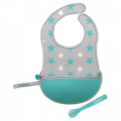 b.box Travel Bib + Silicone Spoon