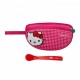 B.box Hello Kitty Travel Bib + Silicone Spoon - 4 months