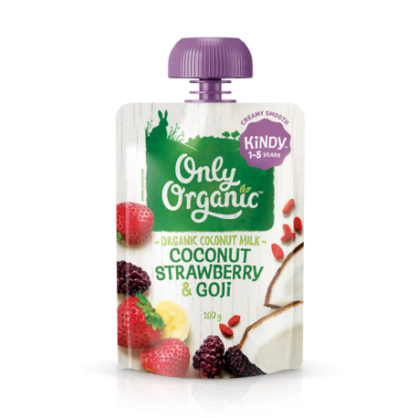 Only Organic Coconut Strawberry & Goji Berry (100g)