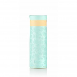 Relax Bottles "3D Transparent Flower" Doodling Art 400ml 18.8 S/S Thermal Flask (Tiffany Blue)