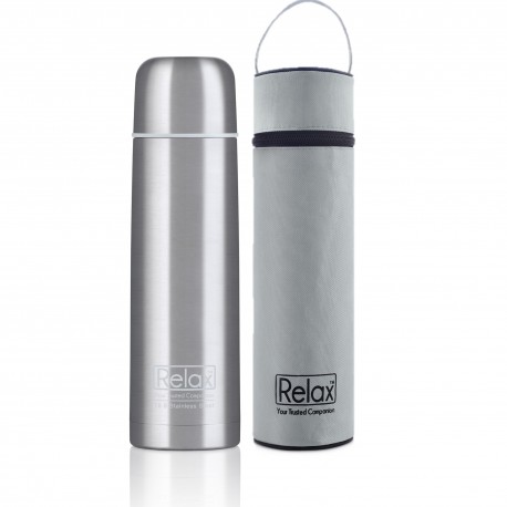 Relax Bottles 1000ml 18.8 Stainless Steel Classic & Signature Thermal Flask With Free Pouch